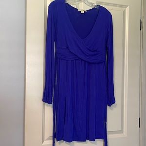 Forever 21, Long-sleeve Blue Dress, Size L